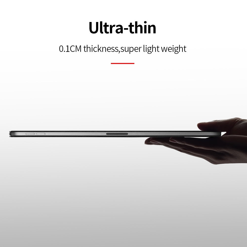 Tablet Cover for iPad Air 11 (2025) / (2024) / Air (2022) / (2020) / Pro 11-inch (2018) Magnetic Attraction Tri-Fold Smart Leather Case - Black