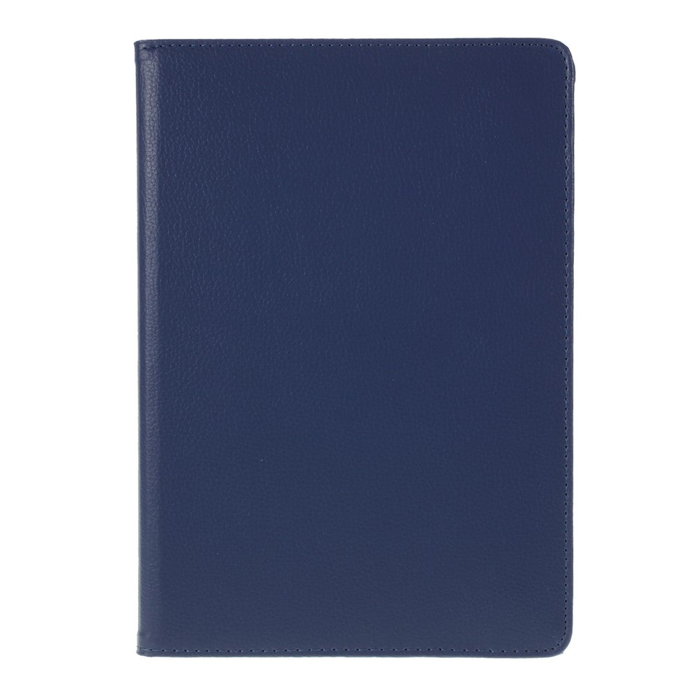 Leather Case for iPad 10.2 (2021) / (2020) / (2019) / Air 10.5 inch (2019) / Pro 10.5 inch (2017) Litchi Texture Rotating Stand Cover - Dark Blue