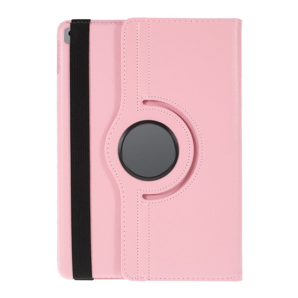 Leather Case for iPad 10.2 (2021) / (2020) / (2019) / Air 10.5 inch (2019) / Pro 10.5 inch (2017) Litchi Texture Rotating Stand Cover - Pink