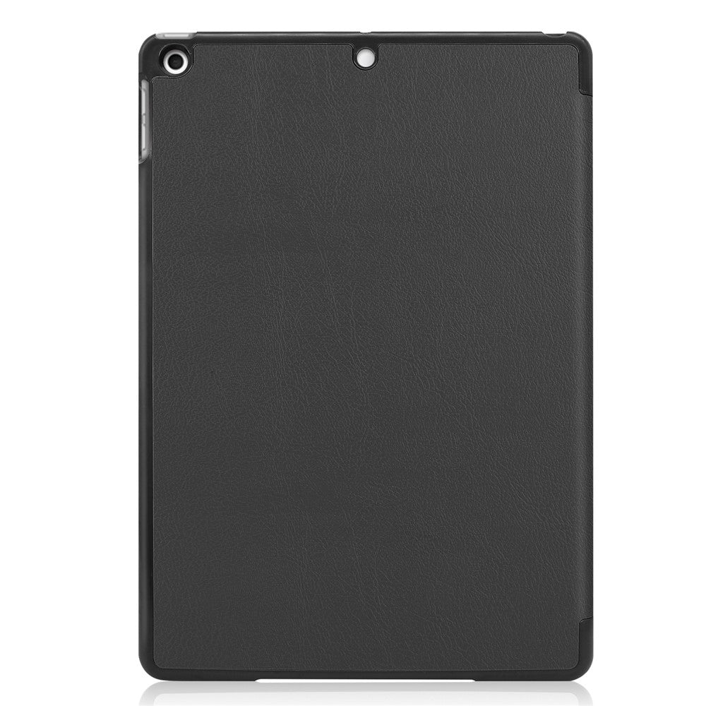 Tri-Fold Stand Tablet Cover for iPad 10.2 (2021) / (2020) / (2019) PU Leather Protective Smart Case with Auto Sleep / Wake - Black