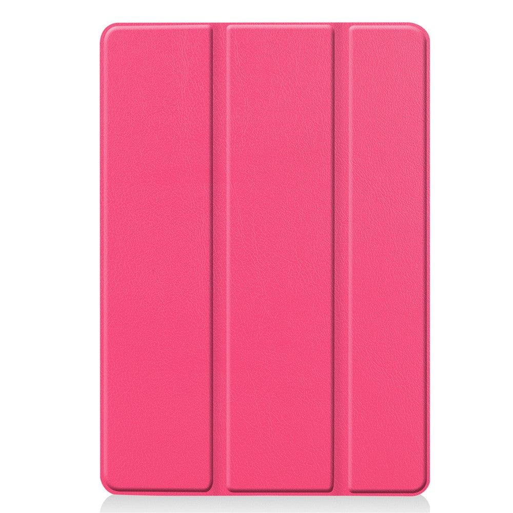 Tri-Fold Stand Tablet Cover for iPad 10.2 (2021) / (2020) / (2019) PU Leather Protective Smart Case with Auto Sleep / Wake) - Rose