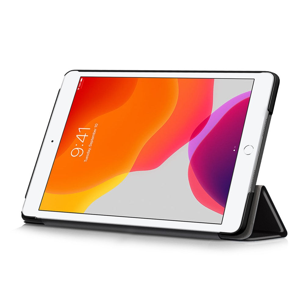 Pattern Printing PU Leather Smart Auto-Wake/Sleep Tri-fold Stand Tablet Shell for iPad 10.2 (2021)/(2020)/(2019) - Don't Touch Me