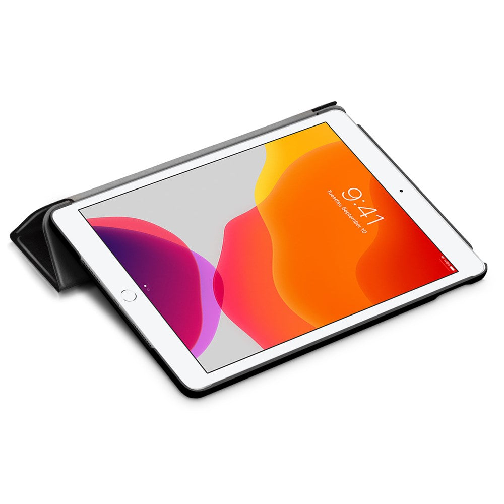 Pattern Printing PU Leather Smart Auto-Wake/Sleep Tri-fold Stand Tablet Shell for iPad 10.2 (2021)/(2020)/(2019) - Don't Touch Me