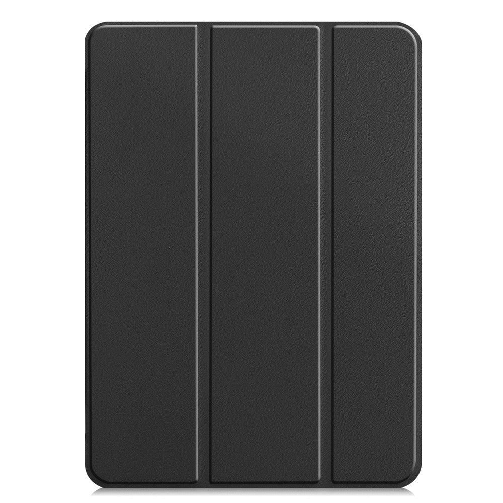 Leather Cover for iPad Air 13 (2025) / (2024) / Pro 12.9 (2022) / (2021) / (2020) / (2018) Folio Stand Auto Sleep / Wake Tablet Case - Black