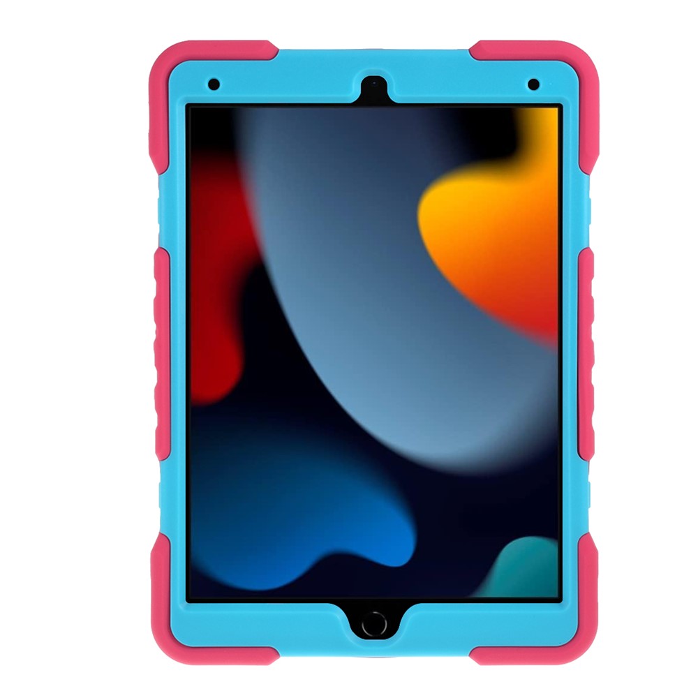 Tablet Case for iPad 10.2 (2021) / (2020) / (2019) / Air 10.5 inch (2019) Silicone Plastic Protective Cover with Kickstand - Rose