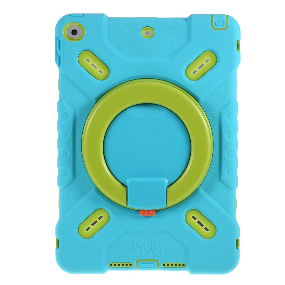 Tablet Case for iPad 10.2 (2021) / (2020) / (2019) / Air 10.5 inch (2019) Silicone Plastic Protective Cover with Kickstand - Blue