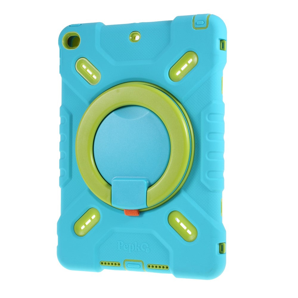 Tablet Case for iPad 10.2 (2021) / (2020) / (2019) / Air 10.5 inch (2019) Silicone Plastic Protective Cover with Kickstand - Blue