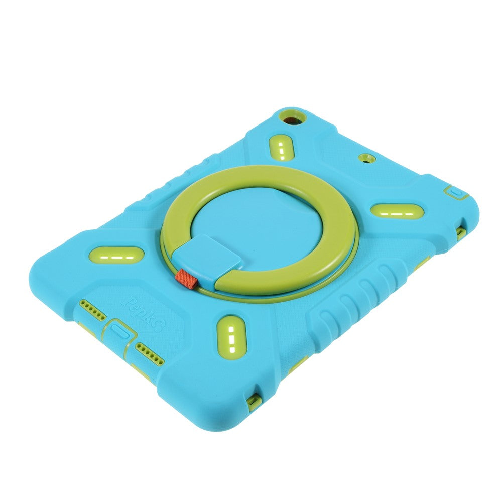 Tablet Case for iPad 10.2 (2021) / (2020) / (2019) / Air 10.5 inch (2019) Silicone Plastic Protective Cover with Kickstand - Blue