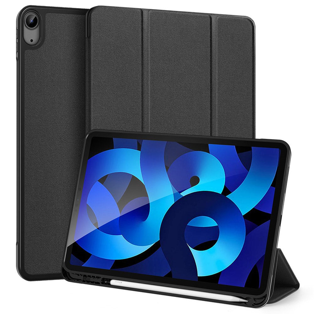 Tri-Fold Stand PU Leather Tablet Cover for iPad Air 11 (2025) / (2024) / Air (2020) / Air (2022) - Black