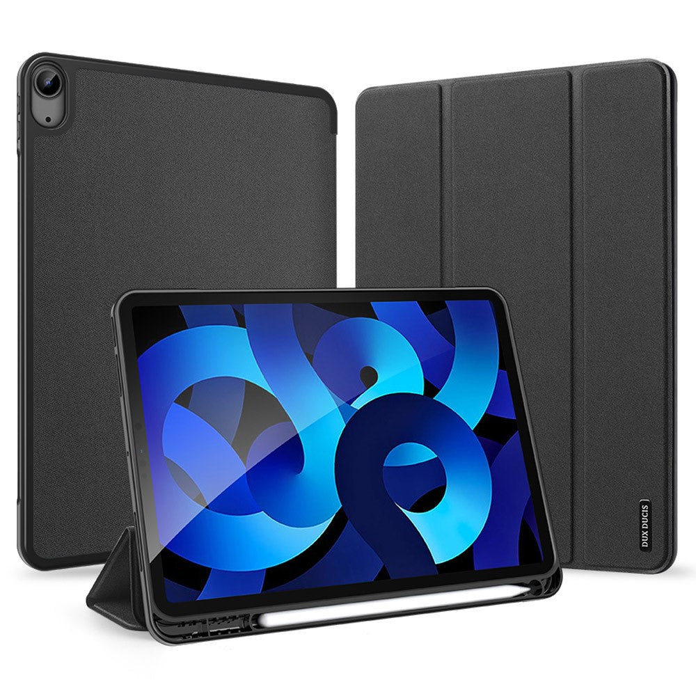 Tri-Fold Stand PU Leather Tablet Cover for iPad Air 11 (2025) / (2024) / Air (2020) / Air (2022) - Black