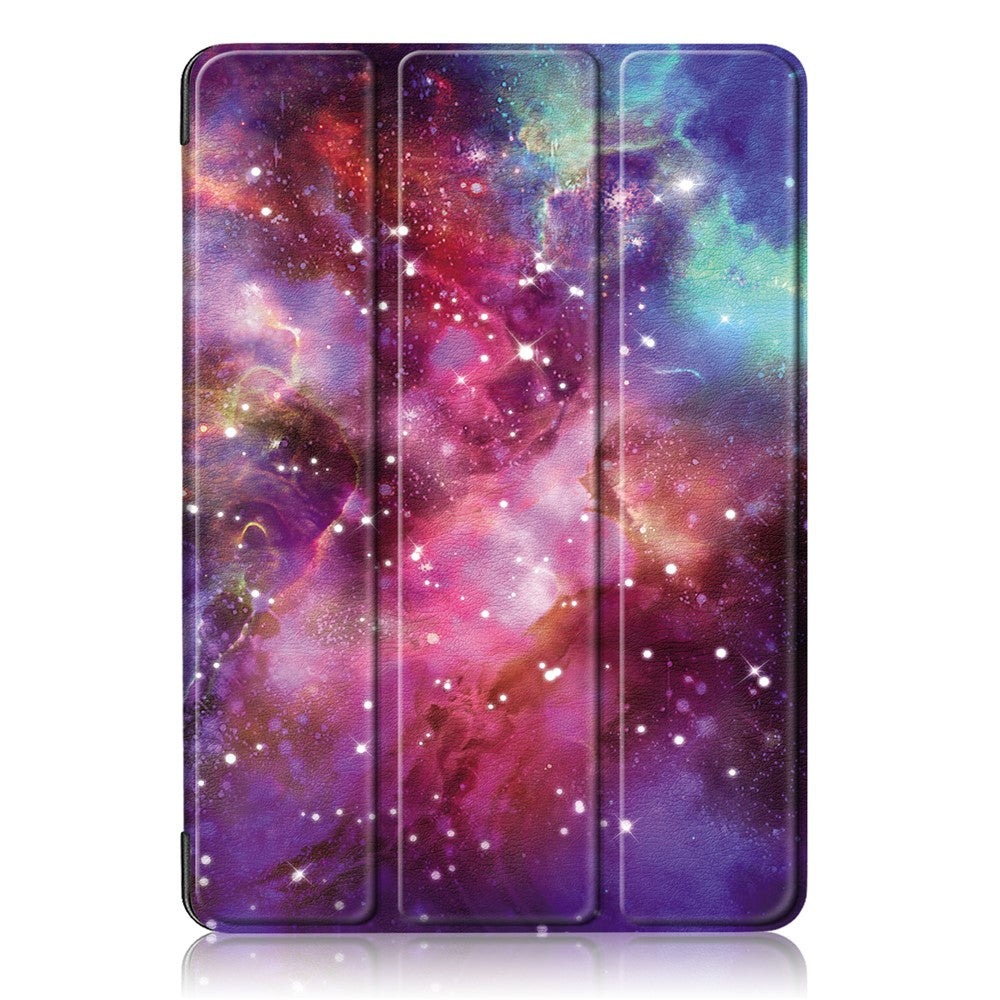 Pattern Printing Tri-Fold Stand PU Leather Magnetic Cover for iPad Air 11 (2025) / (2024) / Air (2020) / Air (2022) - Starry Sky