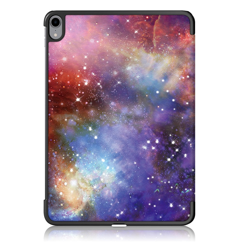 Pattern Printing Tri-Fold Stand PU Leather Magnetic Cover for iPad Air 11 (2025) / (2024) / Air (2020) / Air (2022) - Starry Sky