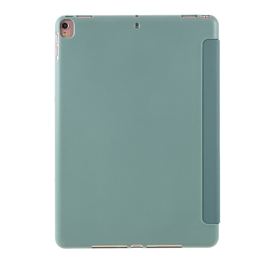 Tri-fold Stand Leather Smart Case with TPU Back Cover for iPad 10.2 (2021)/(2020)/(2019) - Green