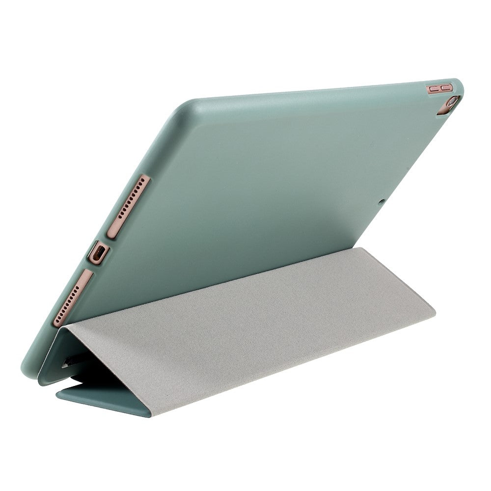 Tri-fold Stand Leather Smart Case with TPU Back Cover for iPad 10.2 (2021)/(2020)/(2019) - Green
