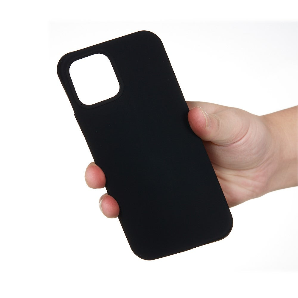 For iPhone 13 Protective surface Liquid Silicone Phone Back Case Protective Cover - Black