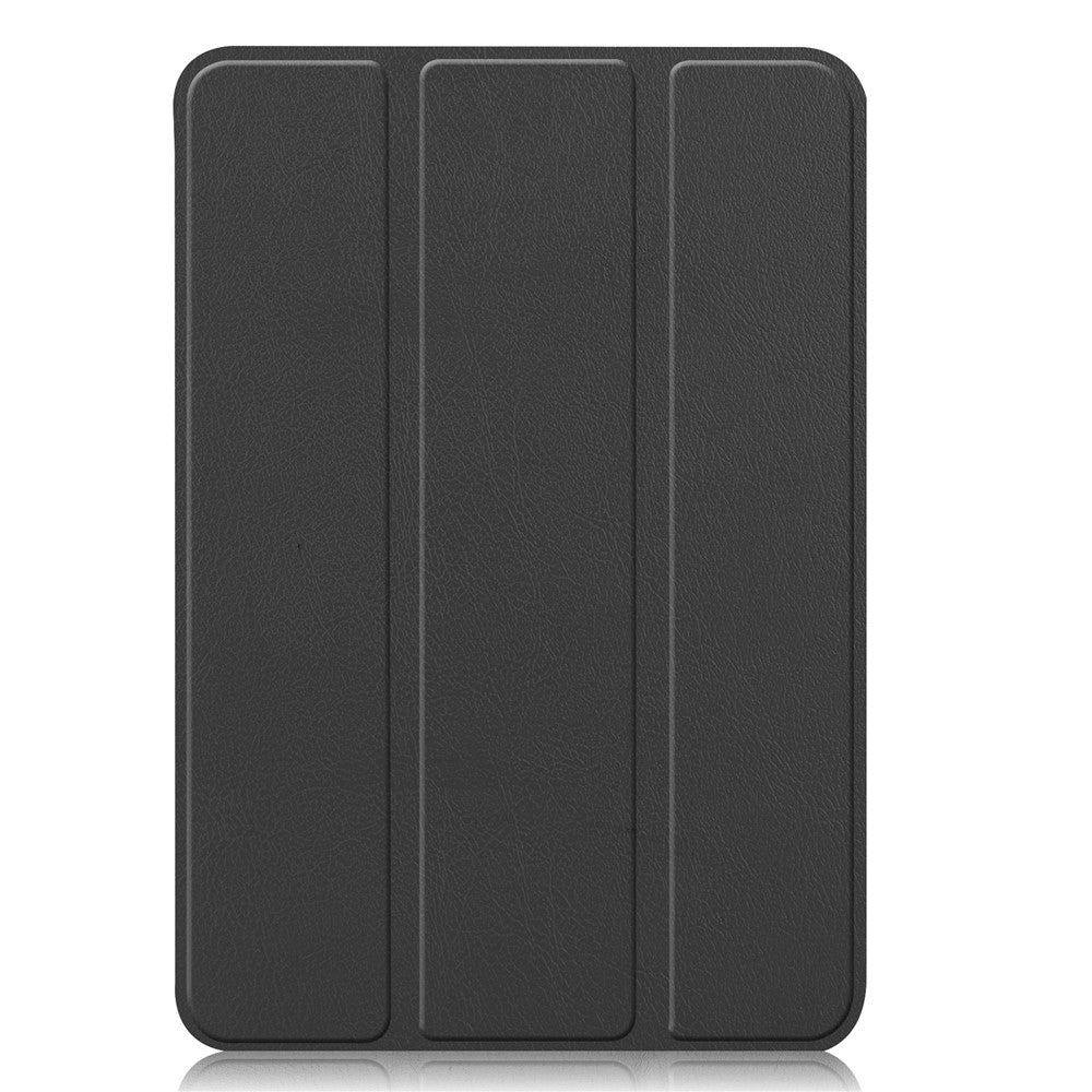 Tri-Fold Stand PU Leather Smart Tablet Protective Cover Tablet Case for iPad mini (2024) / mini (2021) - Black