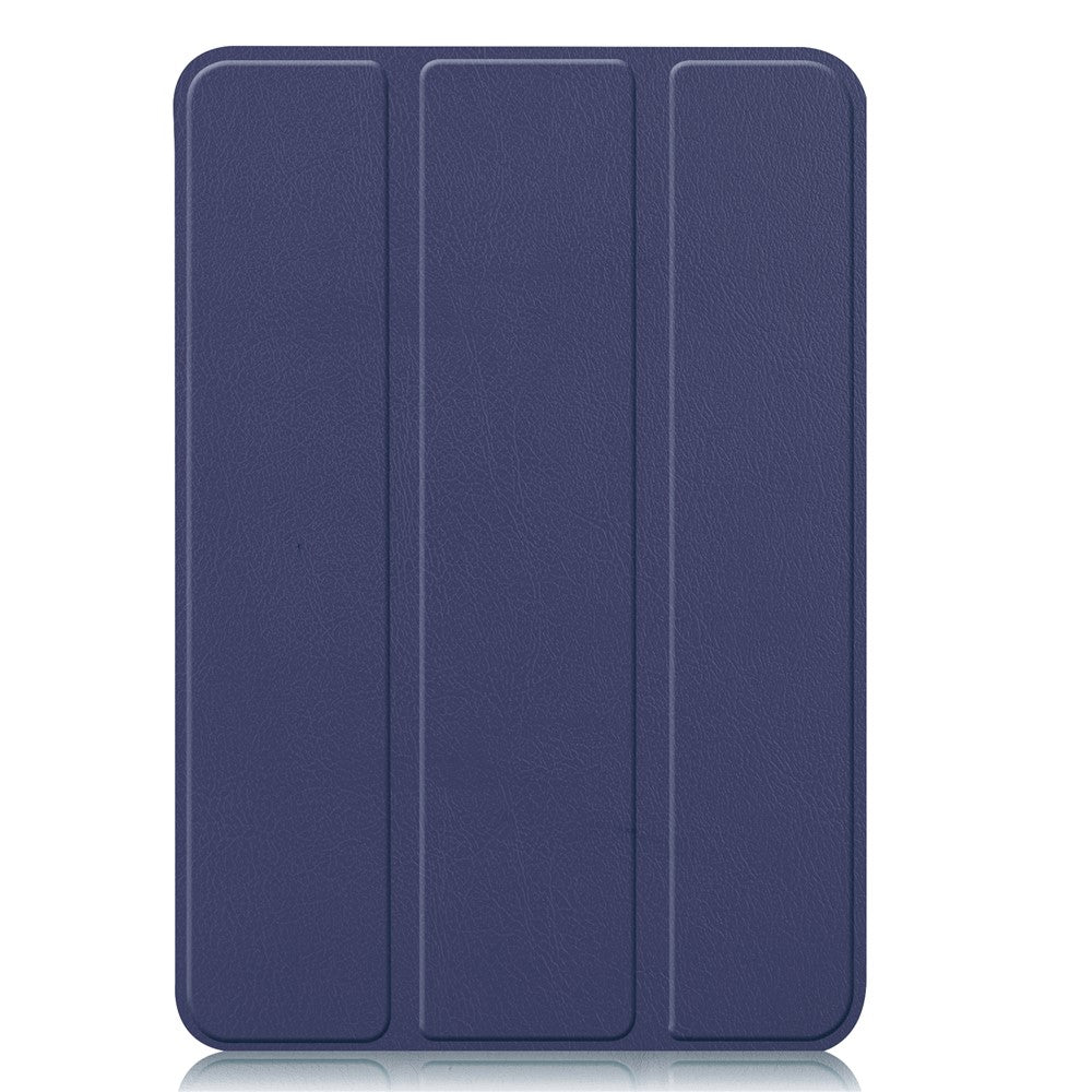 Tri-Fold Stand PU Leather Smart Tablet Protective Cover Tablet Case for iPad mini (2024) / mini (2021) - Blue