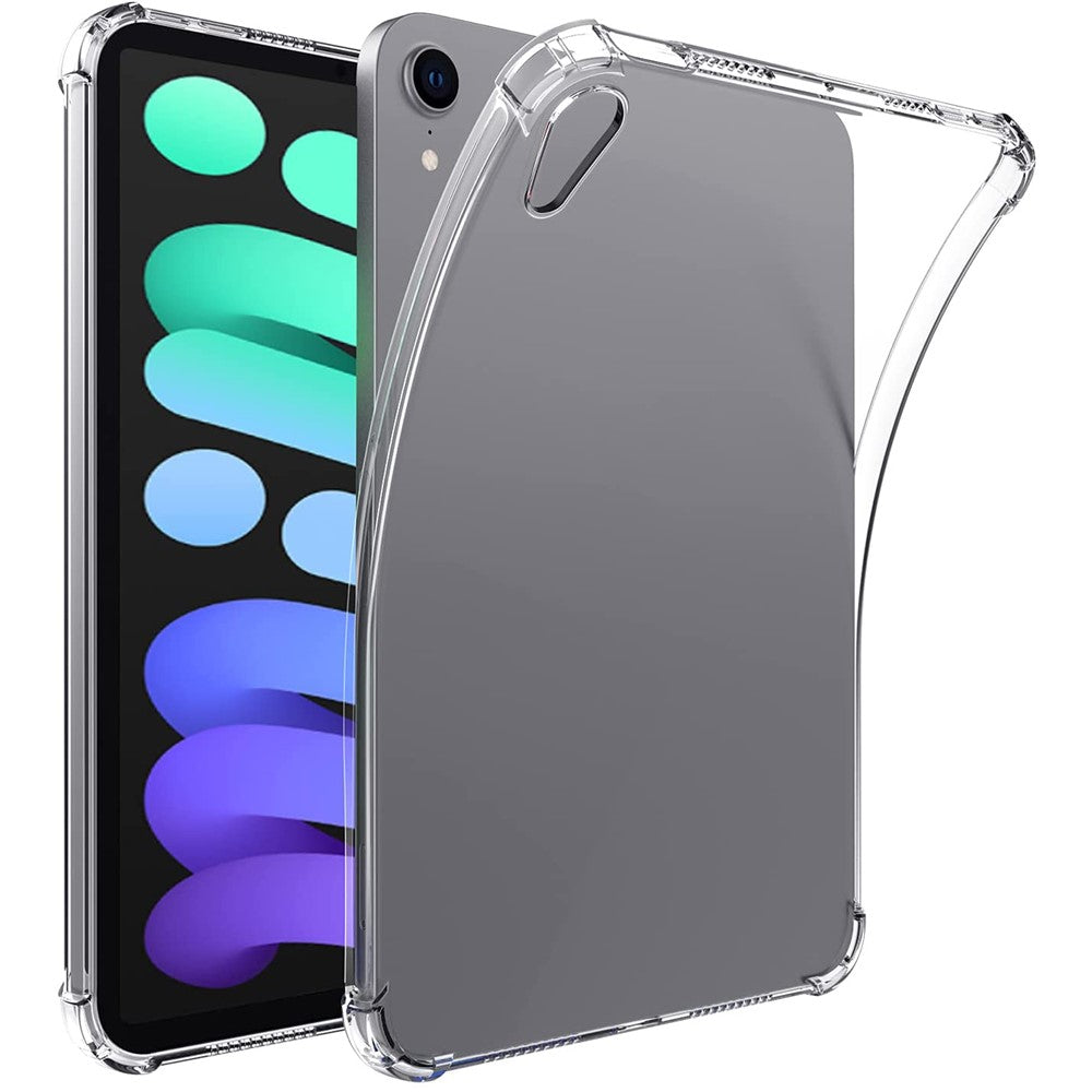 Clear Transparent Four Airbag Soft TPU Back Tablet Case Protective Cover for iPad mini (2024) / mini (2021)