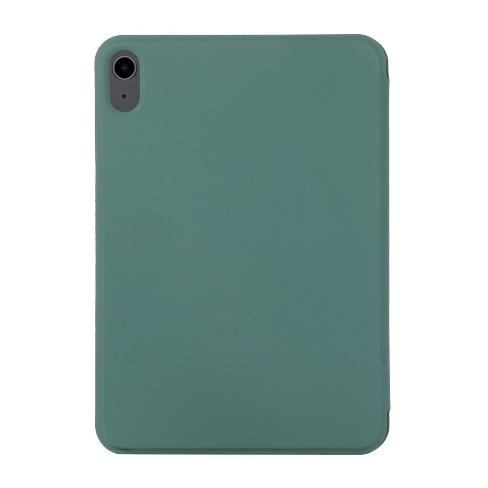 Magnetic Hard PC PU Leather Tablet Cover Shell for iPad mini (2024) / mini (2021) - Dark Green