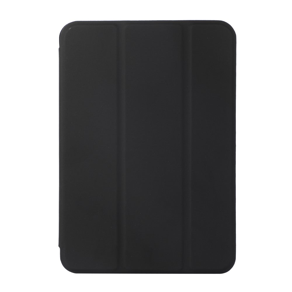 Magnetic Hard PC PU Leather Tablet Cover Shell for iPad mini (2024) / mini (2021) - Black