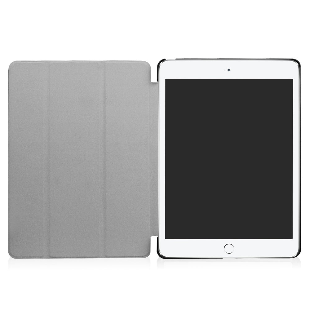 Tri-fold Stand Leather Case Pattern Printing Smart Wake/Sleep Design for iPad 9.7 (2018) / 9.7 (2017) - Do Not Touch My Pad