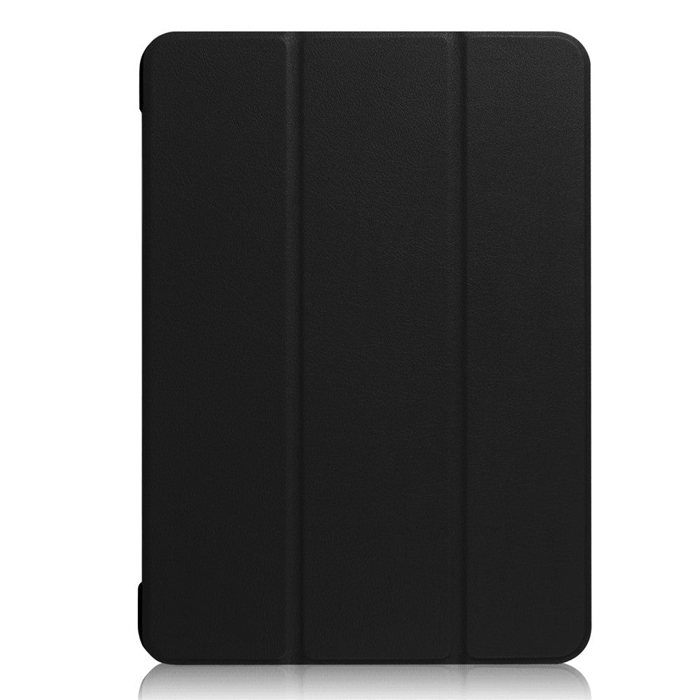 For iPad Pro 10.5 inch (2017)/Air 10.5 inch (2019) Slim Case Tri-fold Stand PU Leather Tablet Cover Protector - Black