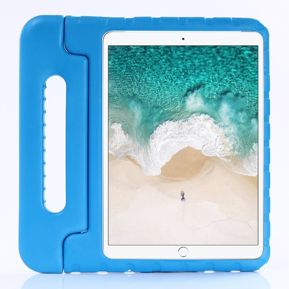 for iPad 10.2 (2021) / (2020) / (2019) / Air 10.5 inch (2019) / Pro 10.5 inch (2017) Kids Safe Handle Kickstand Cover - Blue