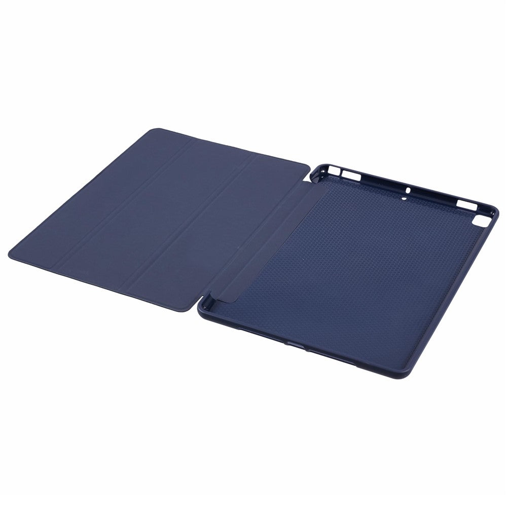 Protective Leather Smart Case Tri-fold Stand Shell for iPad Air 10.5 (2019)/Pro 10.5 (2017) - Dark Blue