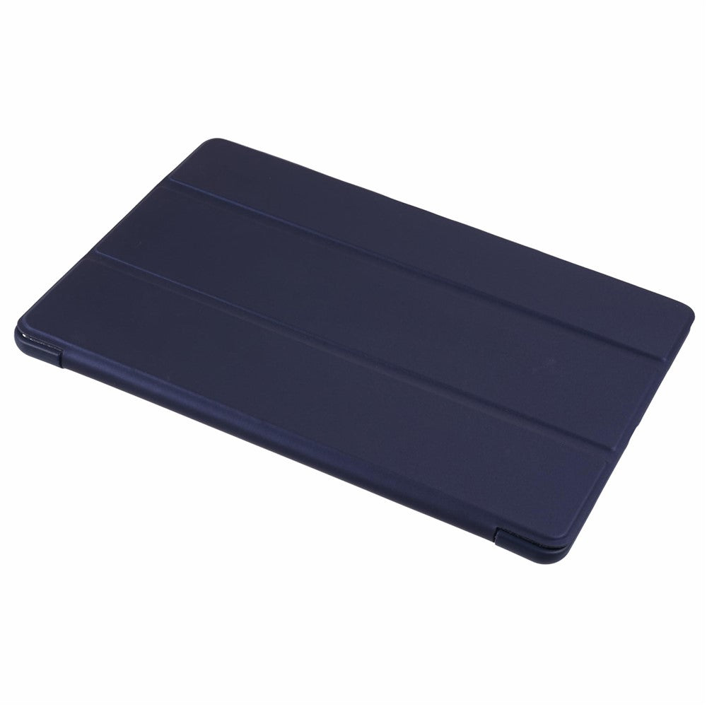 Protective Leather Smart Case Tri-fold Stand Shell for iPad Air 10.5 (2019)/Pro 10.5 (2017) - Dark Blue