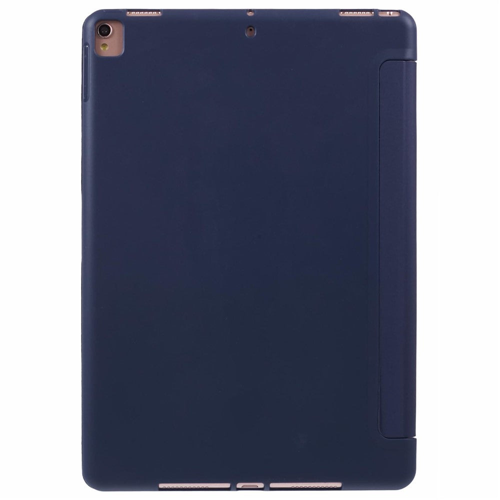 Protective Leather Smart Case Tri-fold Stand Shell for iPad Air 10.5 (2019)/Pro 10.5 (2017) - Dark Blue