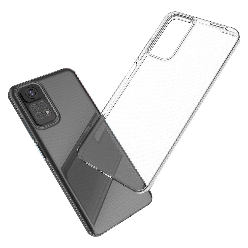 For Xiaomi Redmi Note 11S 4G / Redmi Note 11 4G (Qualcomm) Soft TPU Mobile Phone Case Bag HD Transparent Ultra-Thin Flexible Protective Phone Cover
