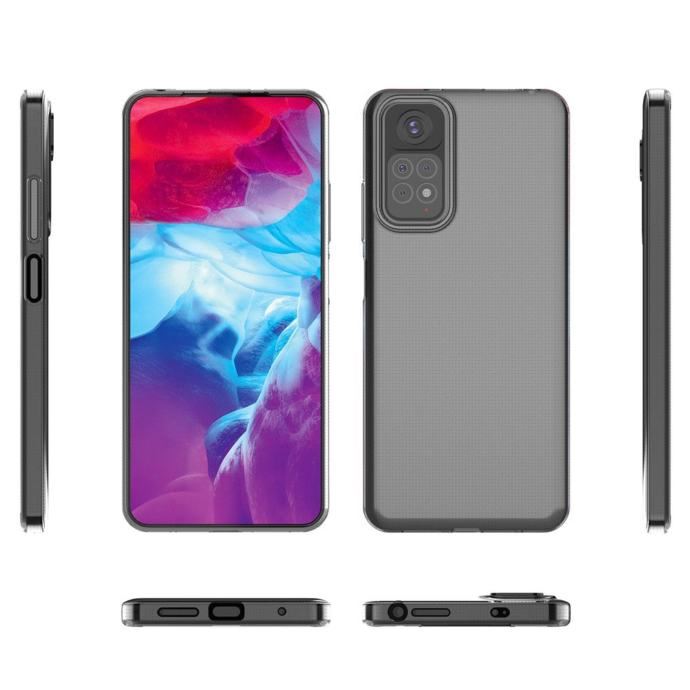 For Xiaomi Redmi Note 11S 4G / Redmi Note 11 4G (Qualcomm) Soft TPU Mobile Phone Case Bag HD Transparent Ultra-Thin Flexible Protective Phone Cover