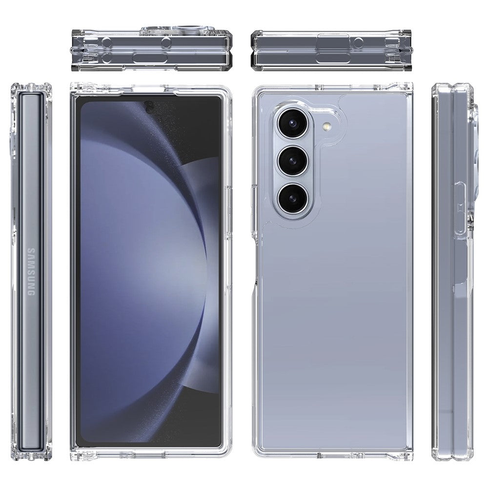 For Samsung Galaxy Z Fold6 5G Clear Case TPU+Acrylic Protective surface Phone Cover