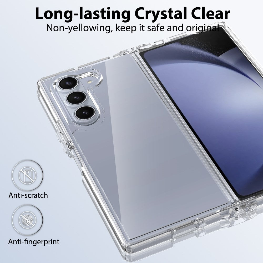 For Samsung Galaxy Z Fold6 5G Clear Case TPU+Acrylic Protective surface Phone Cover
