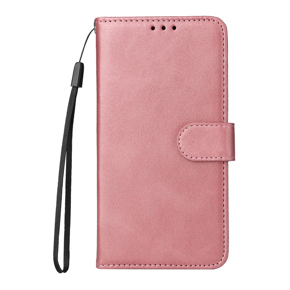 For Samsung Galaxy A17 5G / A17 4G / A26 5G / A16 5G / A16 4G Case PU Leather Phone Cover with Cash / Card Slots - Pink
