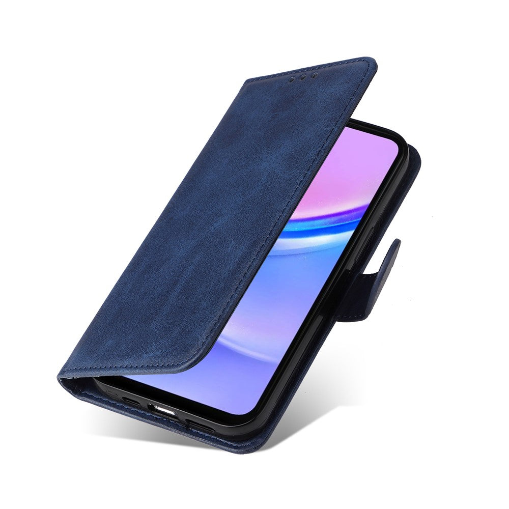 For Samsung Galaxy A17 5G / A17 4G / A26 5G / A16 5G / A16 4G Case PU Leather Phone Cover with Cash / Card Slots - Blue
