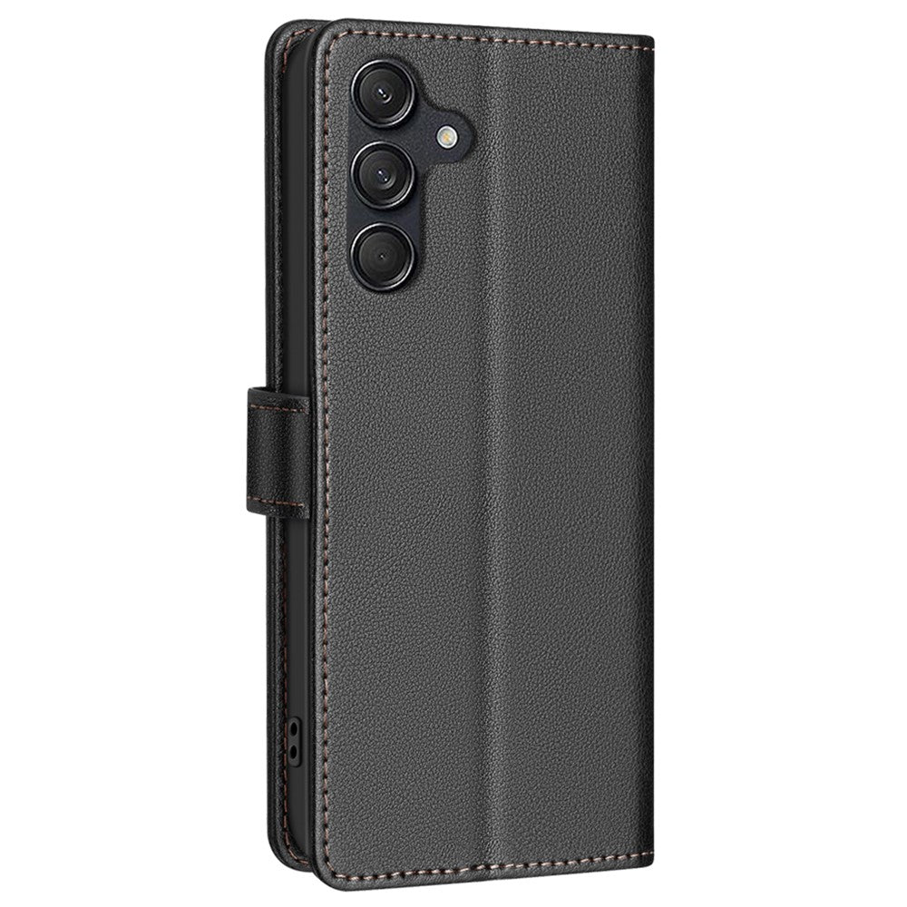  For Samsung Galaxy A36 5G Leather Case Wallet Phone Cover - Black