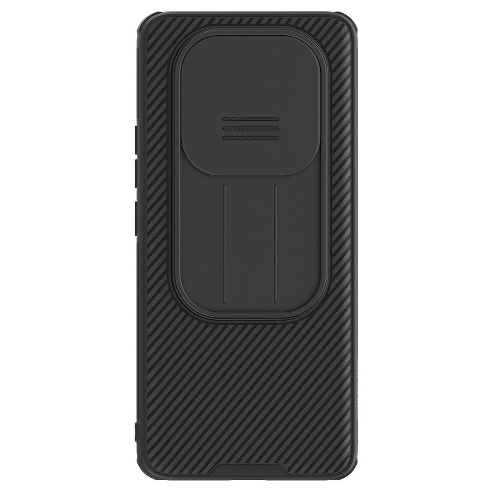 for Xiaomi Redmi Note 14 Pro+ 5G Case PC+TPU Slide Camera Lid Phone Cover - Black