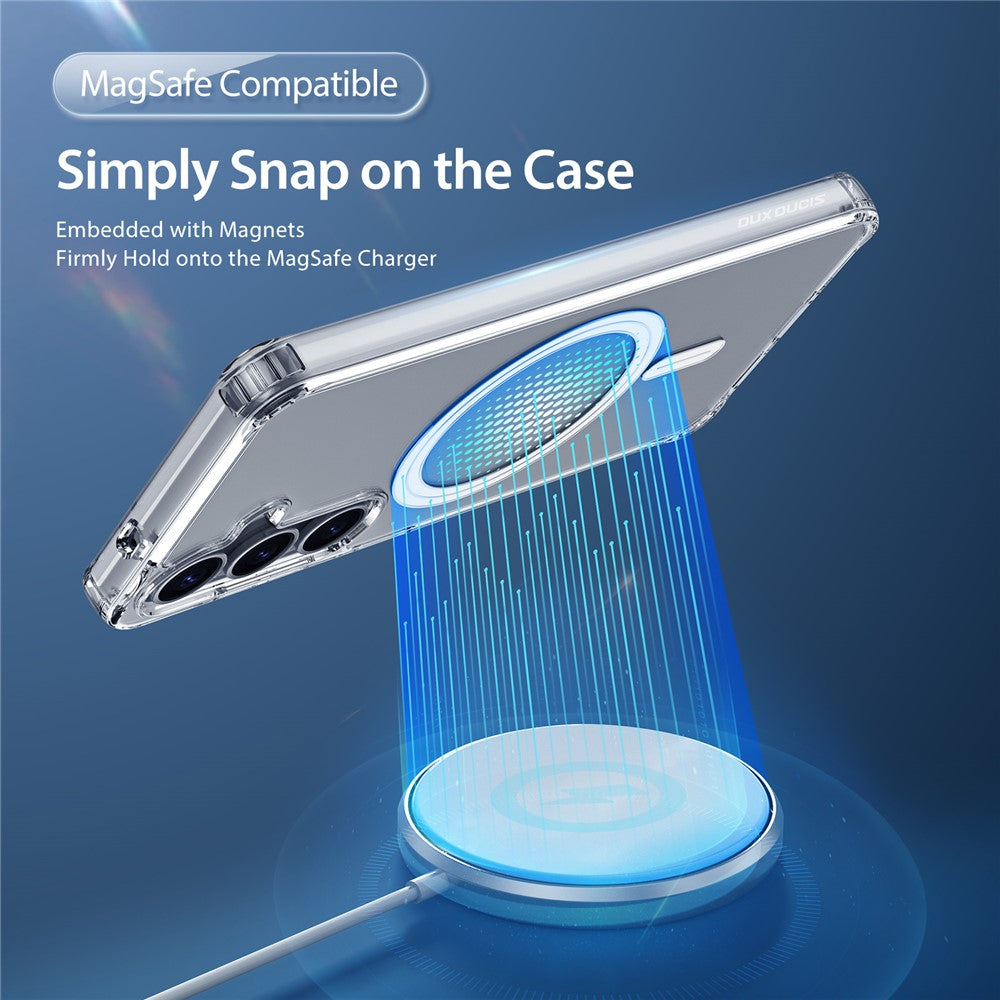 For Samsung Galaxy S25 Back Cover Clear Phone Case Magnetic Case - Clear