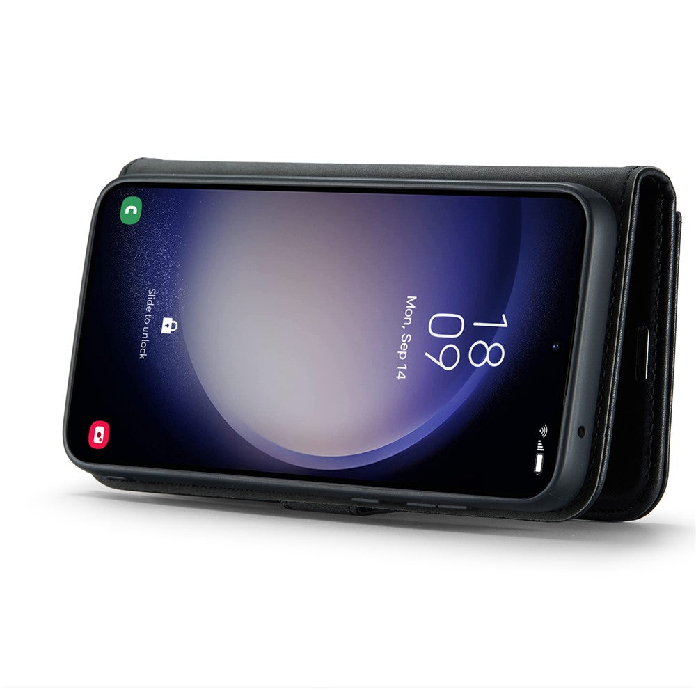 for Samsung Galaxy A36 5G Case Detachable Split Leather Phone Cover - Black