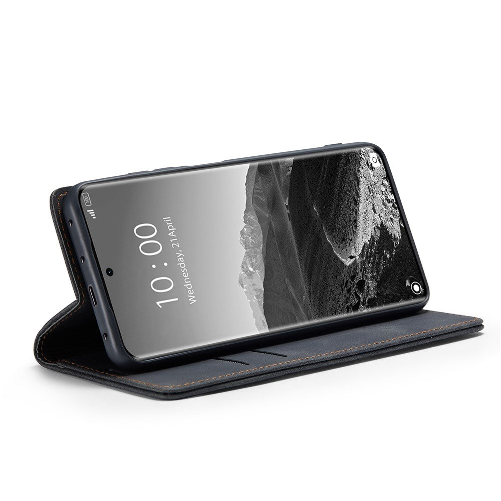 For Xiaomi Redmi Note 14 Pro+ 5G / 14 Pro 5G / Poco X7 5G Case Card Holder Stand Leather Phone Cover - Black