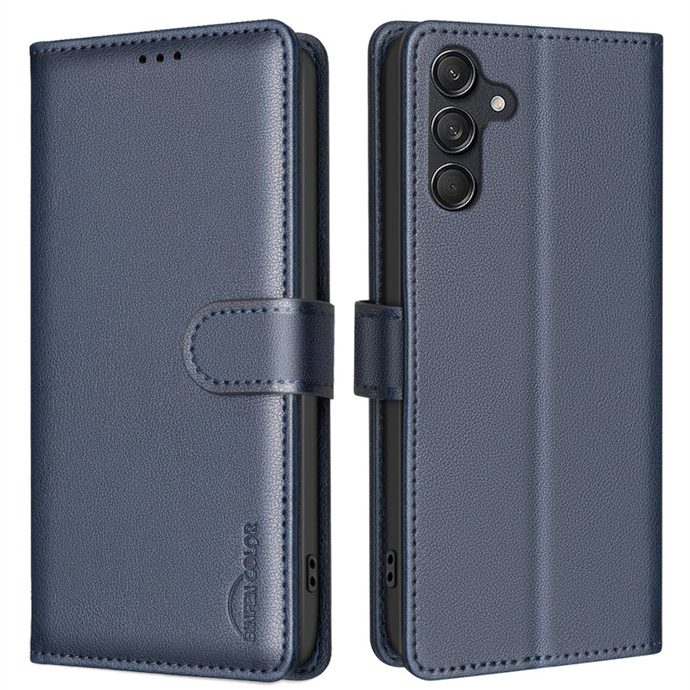  For Samsung Galaxy A56 5G Leather Case Wallet Phone Cover - Blue