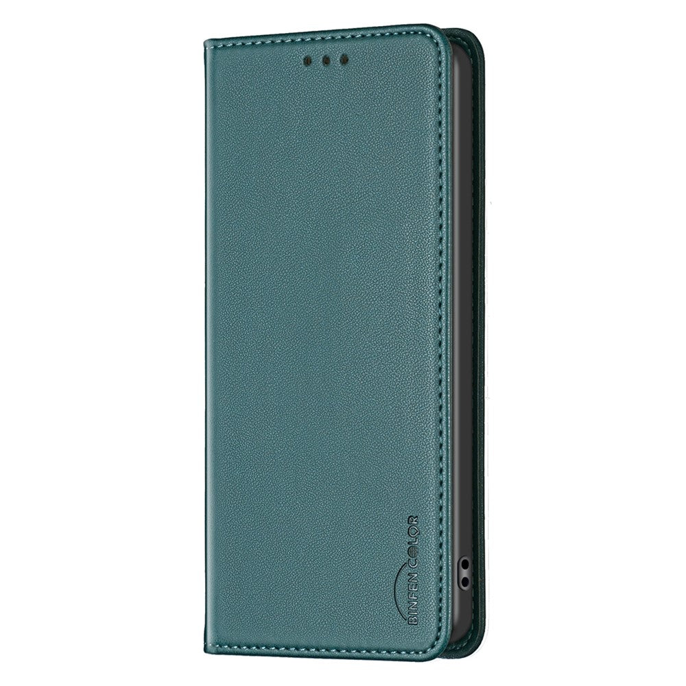  For Samsung Galaxy A56 5G Leather Case Card Slots Phone Cover - Green