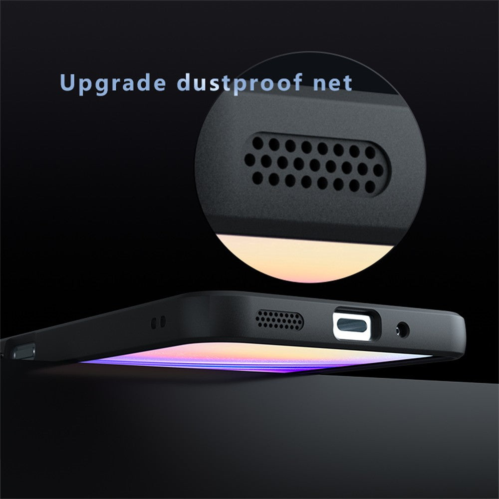 For Samsung Galaxy A56 5G Case Skin-Touch TPU + PC Matte Phone Back Cover, Transparent Black