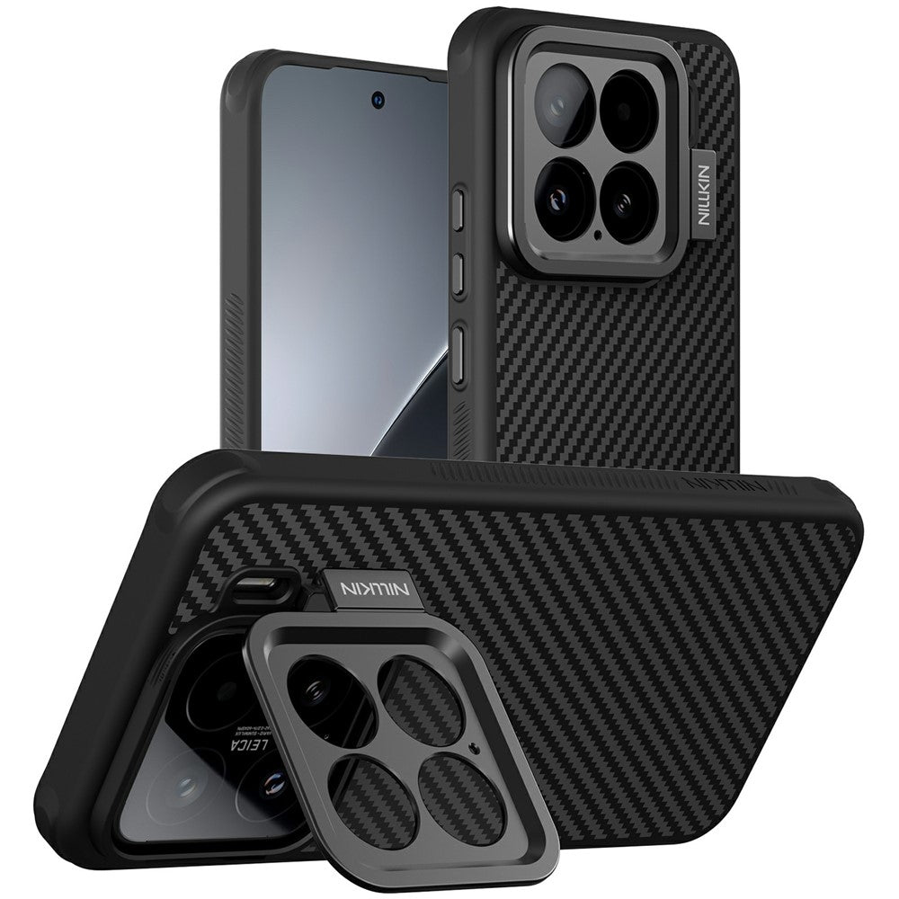 For Xiaomi 15 Magnetic Case TPU + Aramid Fiber Lens Kickstand Phone Cover Precision Cutout