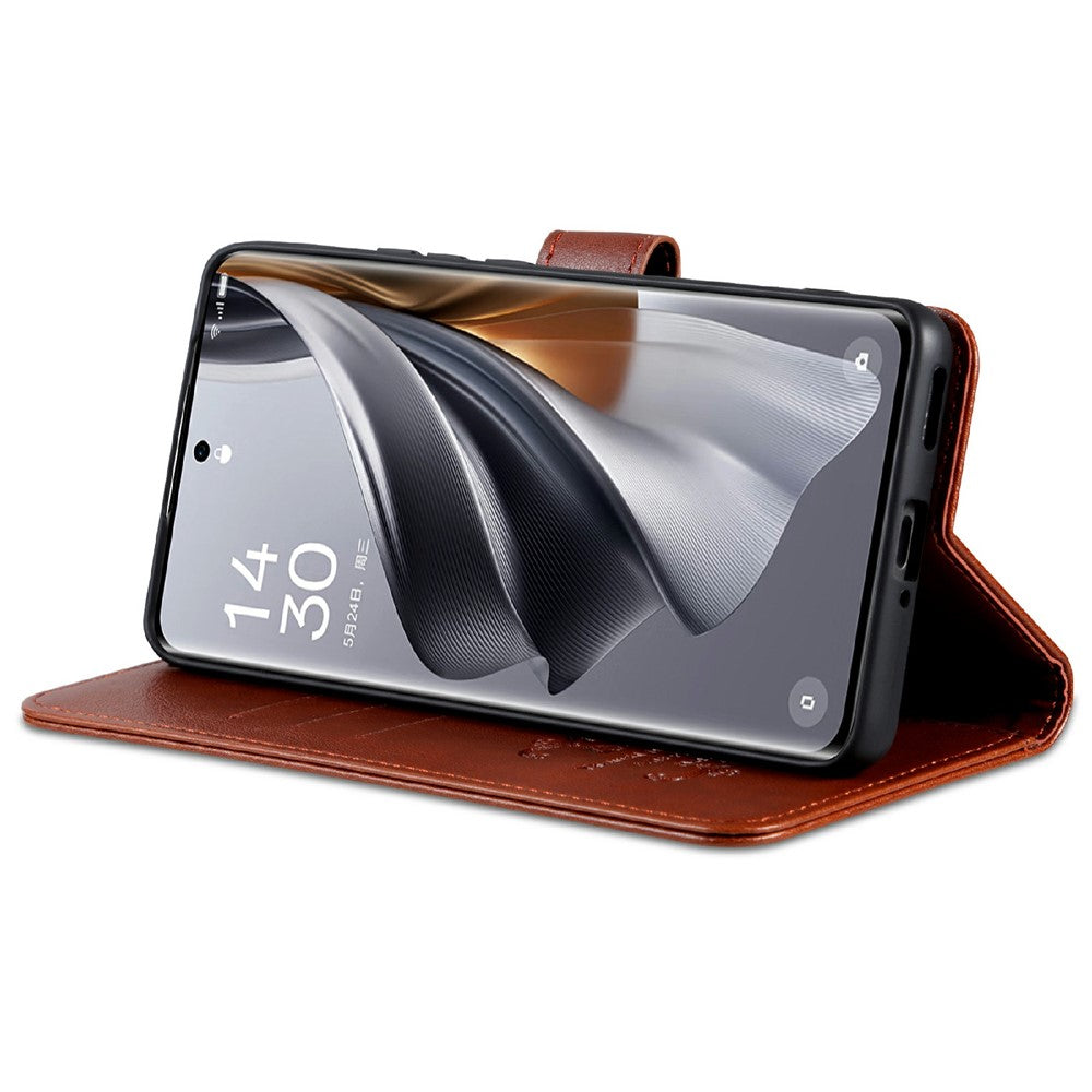 AZNS For Samsung Galaxy A56 Case Protective surface PU Leather Stand Wallet Phone Cover - Brown