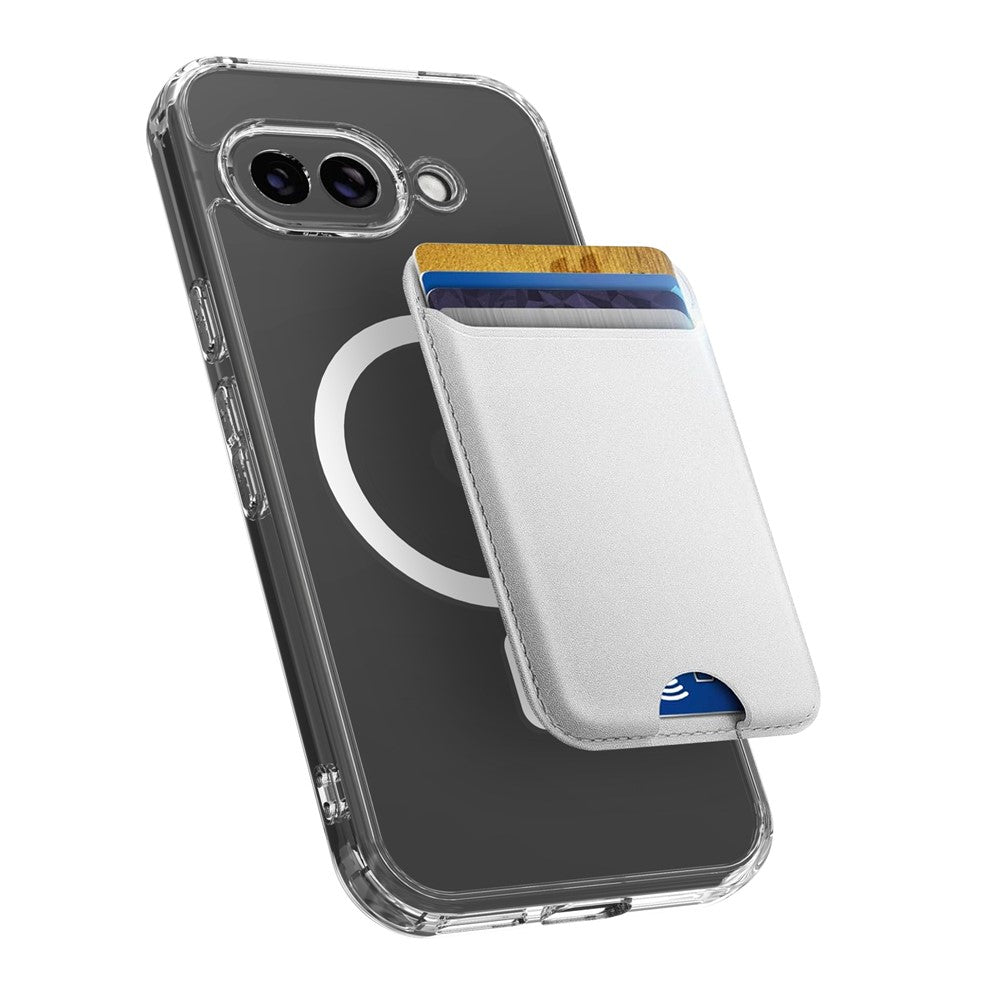 For Google Pixel 9a Clear Case TPU+Acrylic Magnetic Phone Cover