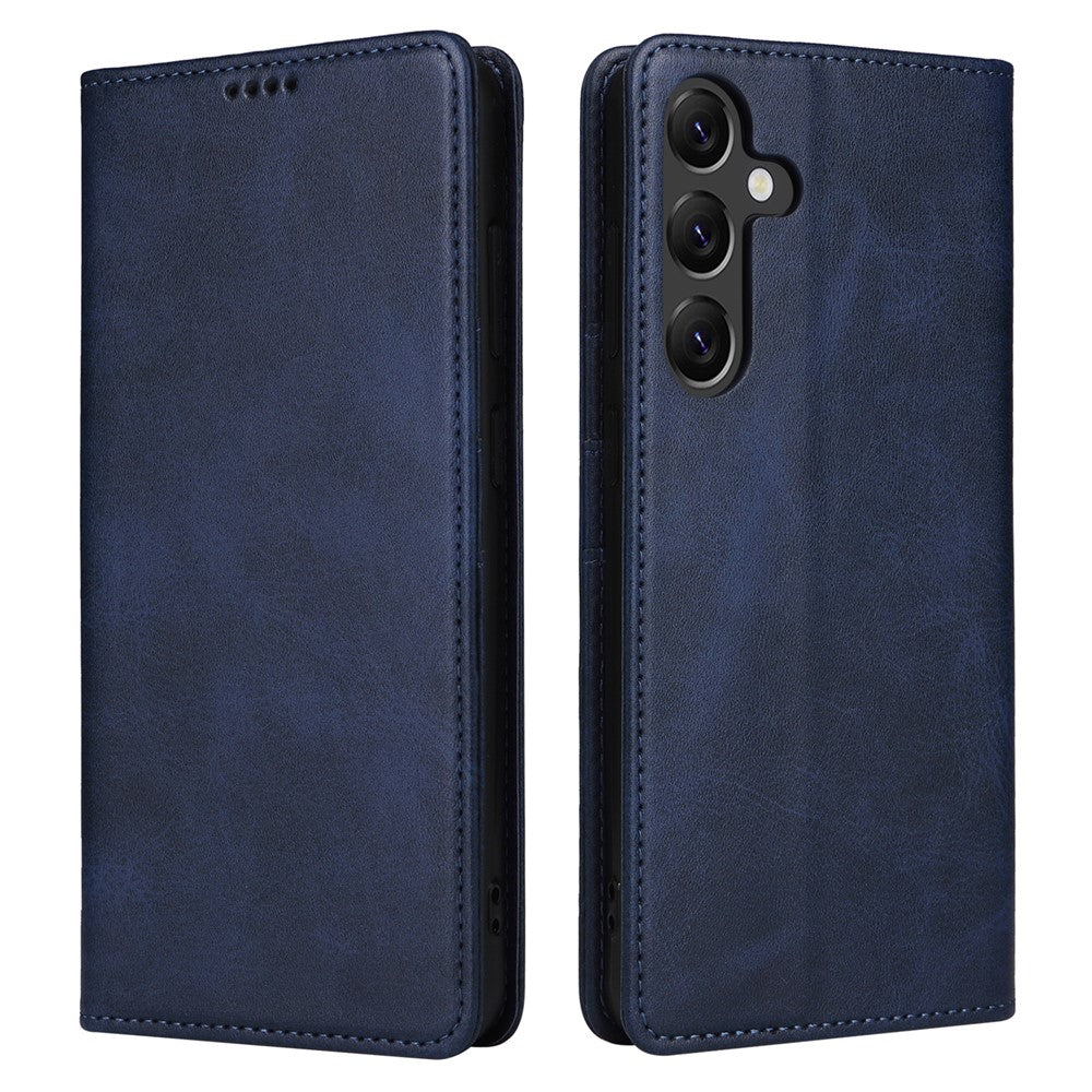 For Samsung Galaxy A56 5G Case PU Leather Phone Wallet Cover - Blue