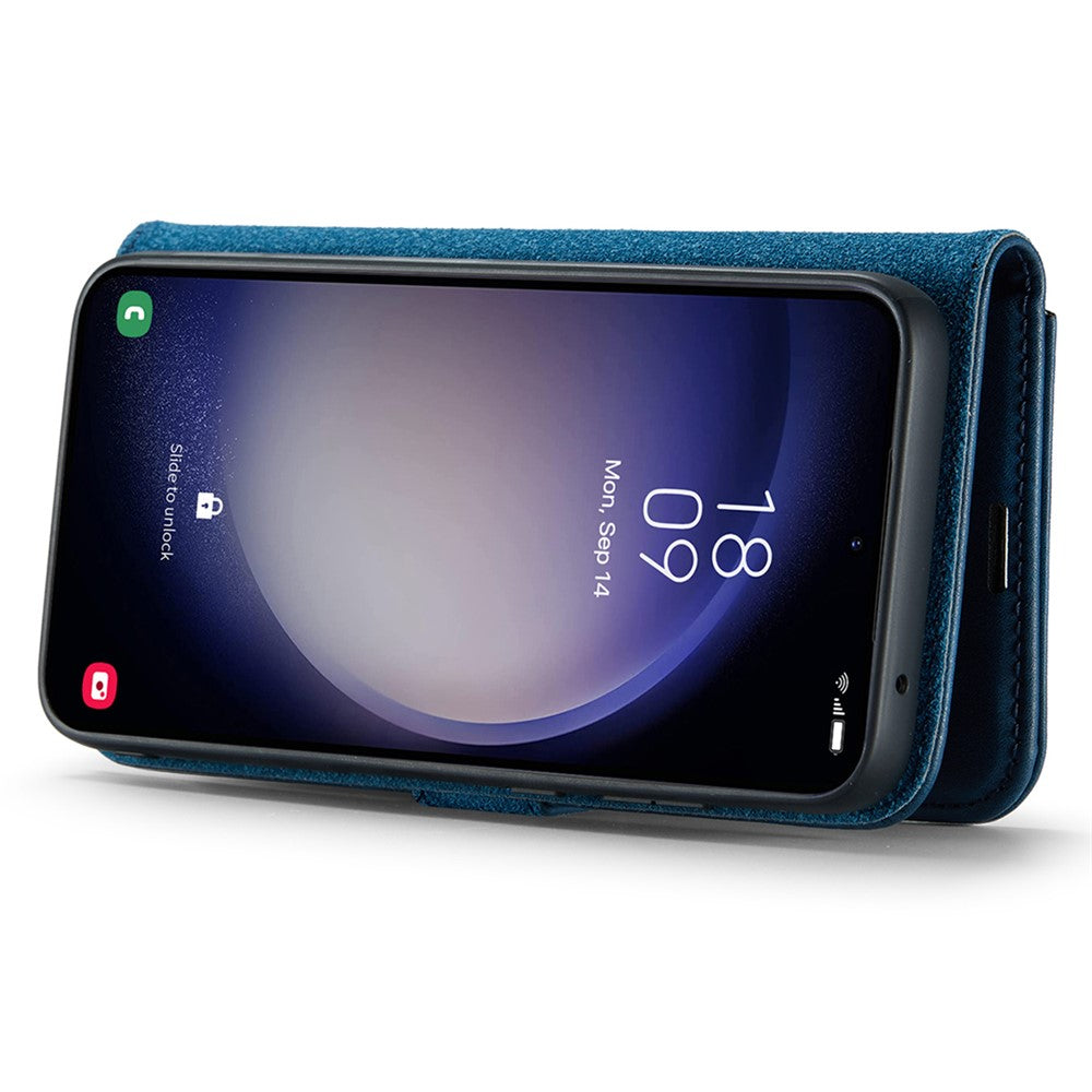 for Samsung Galaxy A56 5G Case Detachable Split Leather Phone Cover - Blue