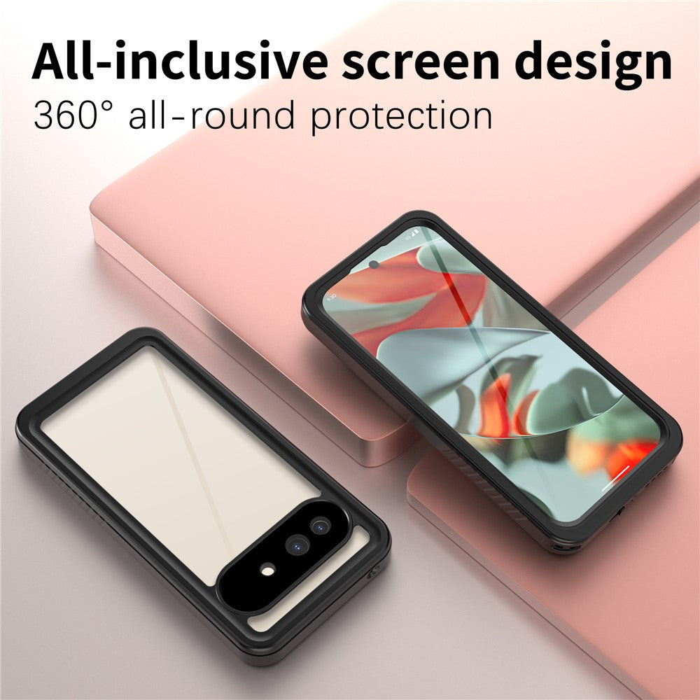 For Google Pixel 9a Case IP68 Clear Back Panel Phone Cover